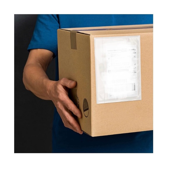 25 PACK! Adhesive Packing Label Pouches 7.5x5.5” - Picture 7 of 12